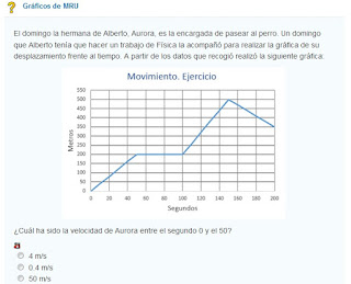 Gráfica de movimiento y ejercicios