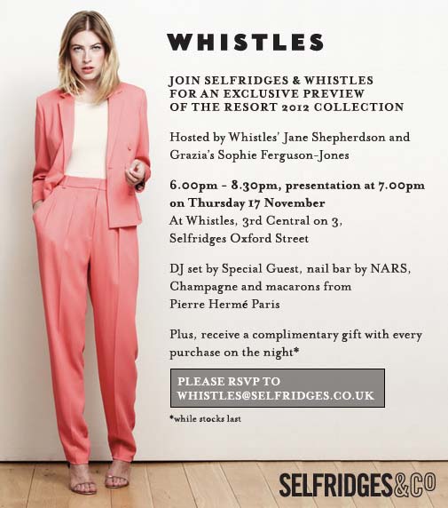 Whistles Resort 2012 Collection Preview