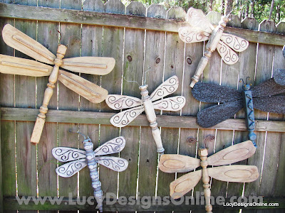 The Original Table Leg Dragonflies with Ceiling Fan Blade Wings | Lucy 