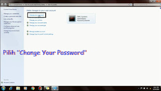 Cara Cepat Mengganti Password Pada Windows 7
