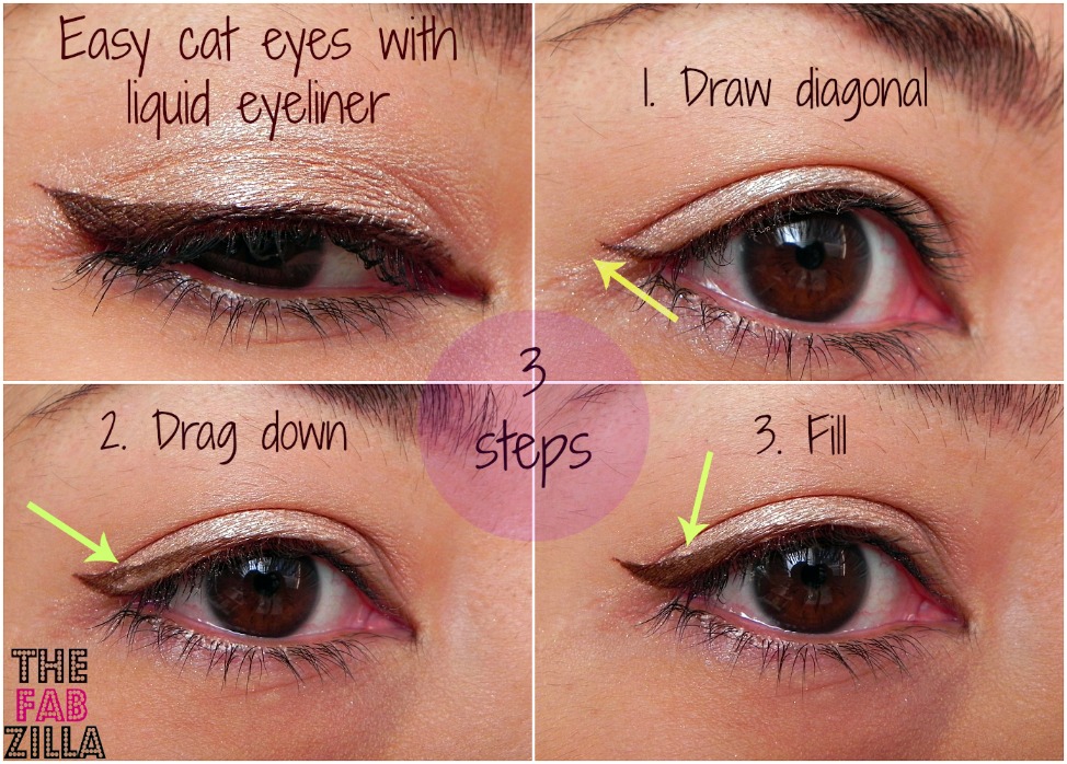 how to get the cat eye look with eyeliner