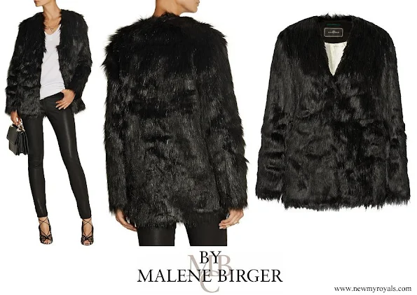 Crown Princess Victoria wore By Malene Birger Zannaz faux fur coat
