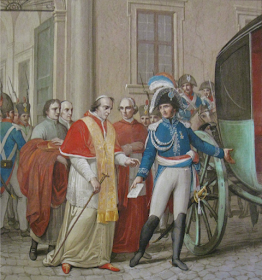 The arrest of Pius VII in Rome in 1809, after which he remained in exile until 1814