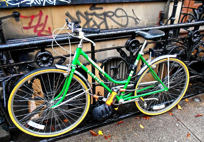 Green Schwinn Bike Nyc