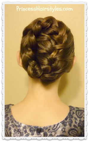 French Braid Tuck Holiday Updo Tutorial Hairstyles For Girls