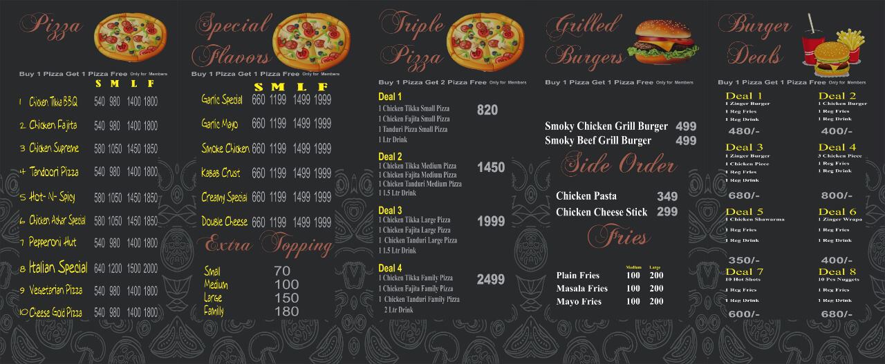 ALL ABOUT GUJRANWALA Italian Pizza Gujranwala Menu & Other Deals