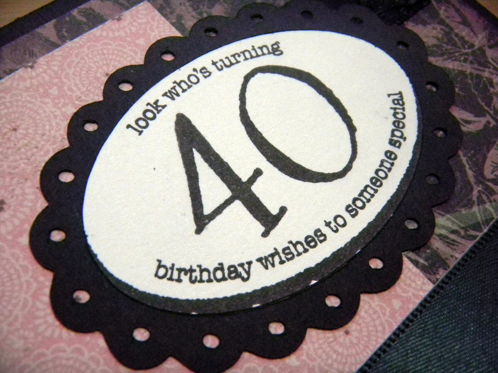 HeatherJaneDesign: 40th Birthday Card, DS73