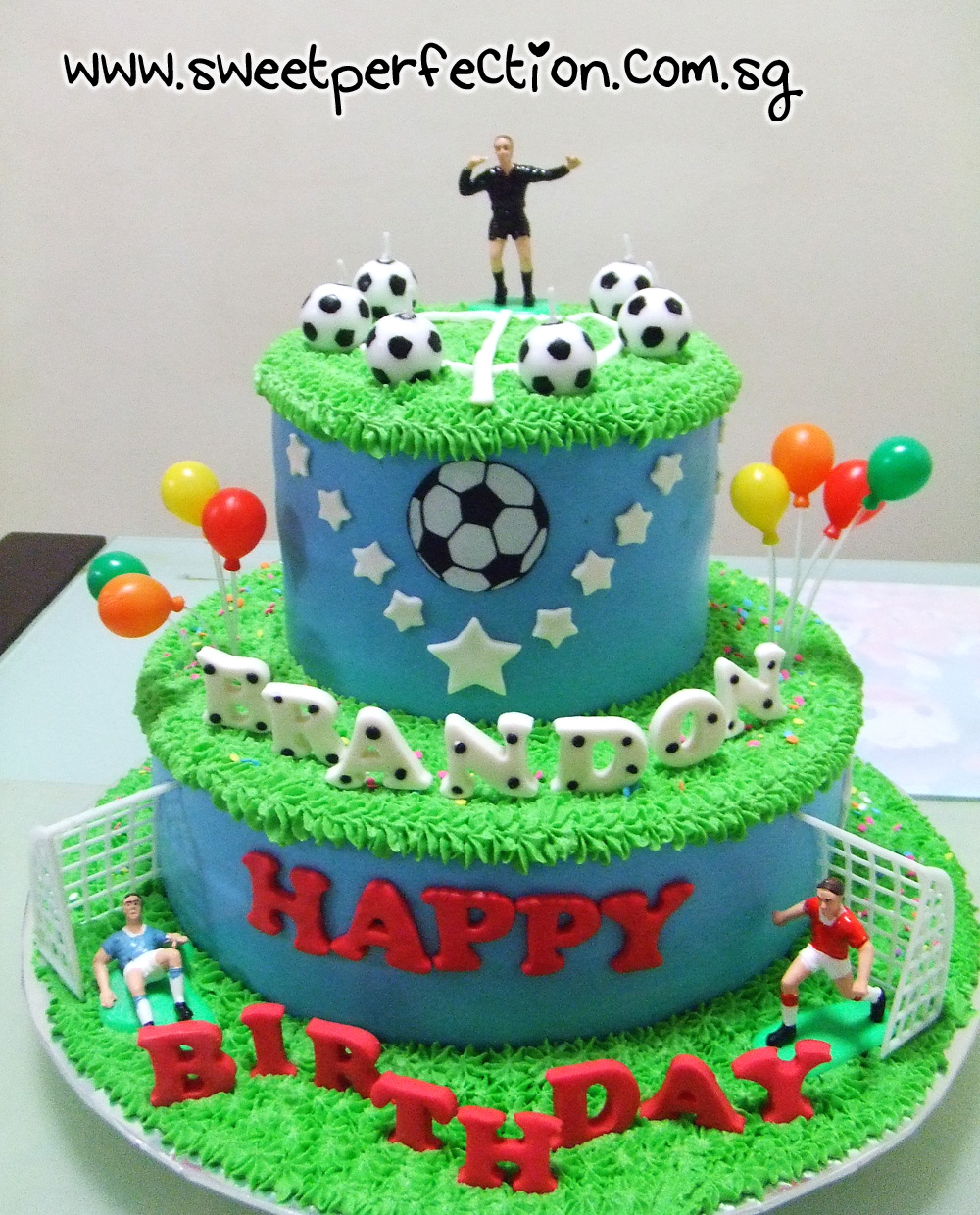 Sweet Perfection Cakes Gallery Code Soccer 01 Happy Birthday Brandon