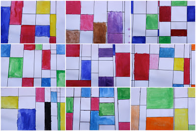 Art With Mr Hall: Recoloured Mondrians