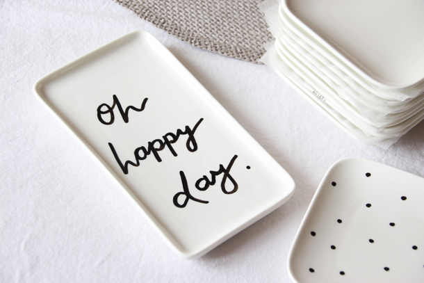 binedoro Blog, DIY, kleine Porzellanteller bemalen, Handlettering, Muster binedoro Blog, DIY, kleine Porzellanteller bemalen, Handlettering, Muster