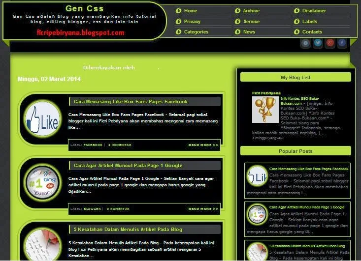 Downloads Template Next X-Gen CSS 100% SEO Chkme - Ficri Pebriyana