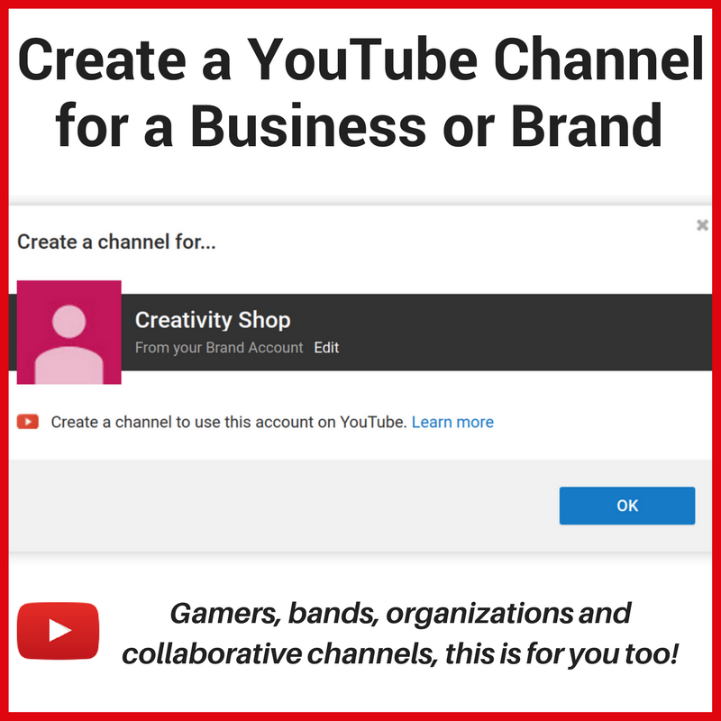Create A Youtube Channel For Your Brand Business Organization Or
