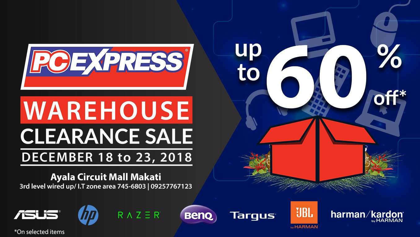 Manila Shopper PC Express Warehouse Clearance SALE Dec 2018