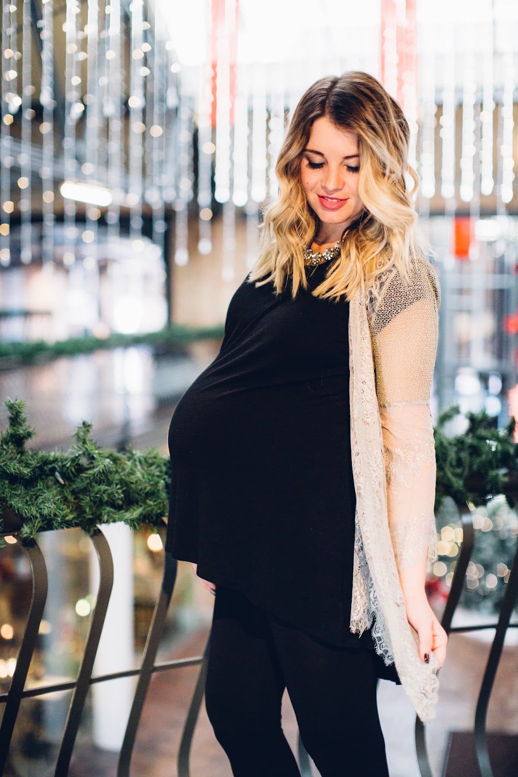Maternity Style, Maternity Outfit, Bump Style, Lace Cardigan
