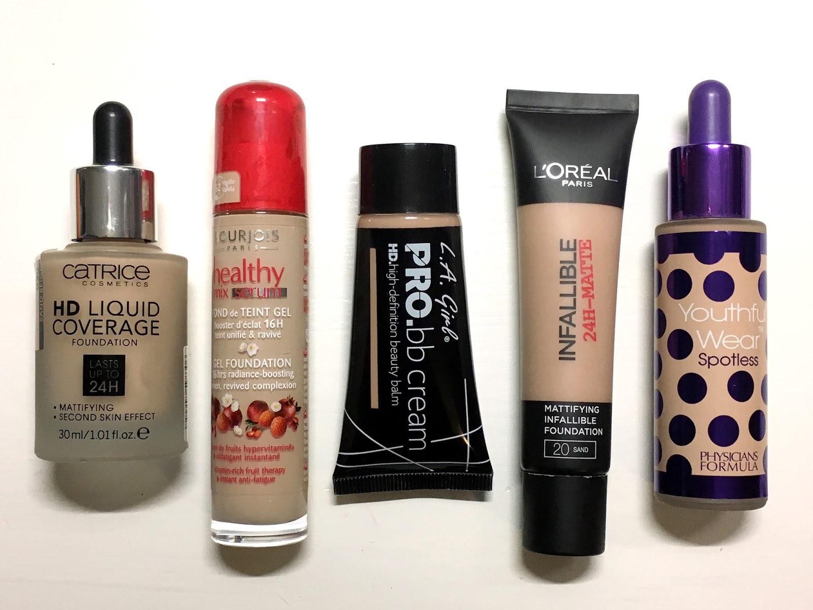 Suzy Qtip Five Favourites BB creams/Foundations