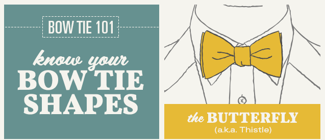 Image: Bow Tie 101: Know Your Bow Tie Shapes