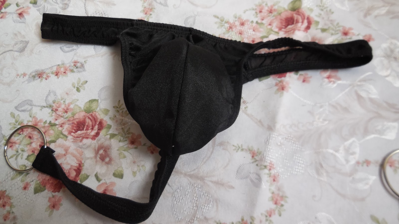 FASHION CARE 2U UM5282 Sexy Black Metal Ring Men's Underwear