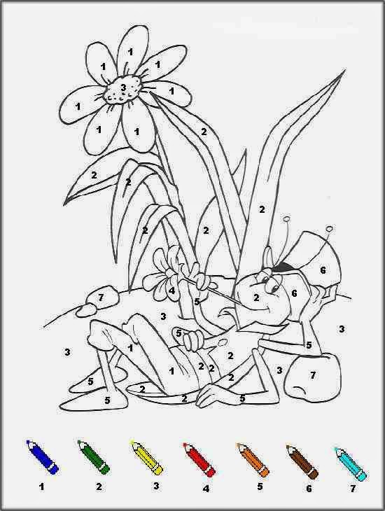 Insecte Coloriages Magiques Maya L'abeille Imprimer  Coloriage Magique CP