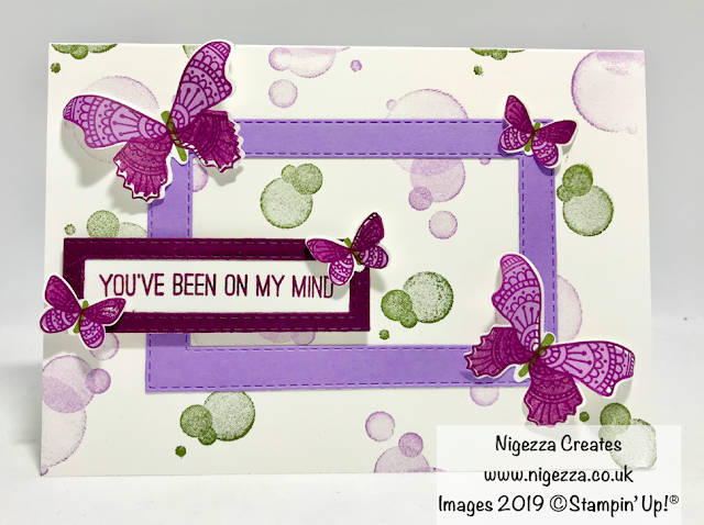 InspireINK Blog Hop Tic Tac Toe Colour Challenge Butterfly Gala Stampin' Up! Nigezza Creates