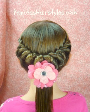 Spiral Braid Ponytail Twist Hairstyles Hairstyles For Girls