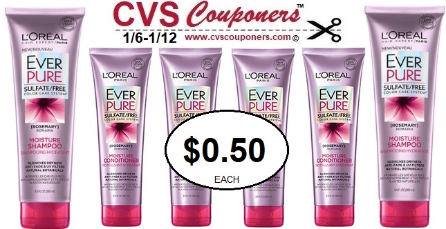 http://www.cvscouponers.com/2019/01/cvs-loreal-ever-pure-shampoo-deal.html