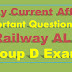 Daily Current Affairs Important Questions for Railway ALP Group D Exams