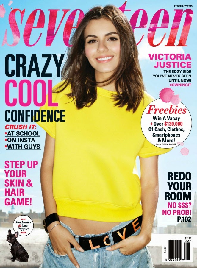 Victoria Justice Covers Seventeen Magazine February 2015 Issue