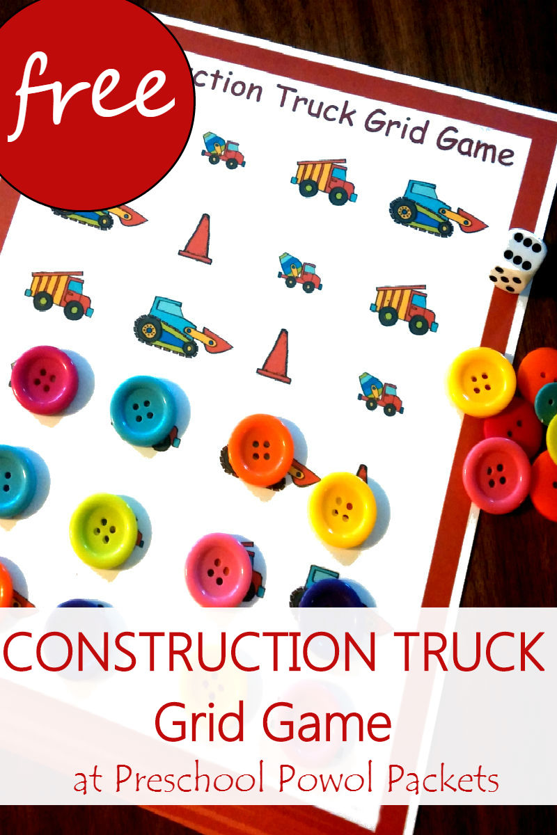 {FREE} Construction Theme Preschool Printables Preschool Powol Packets