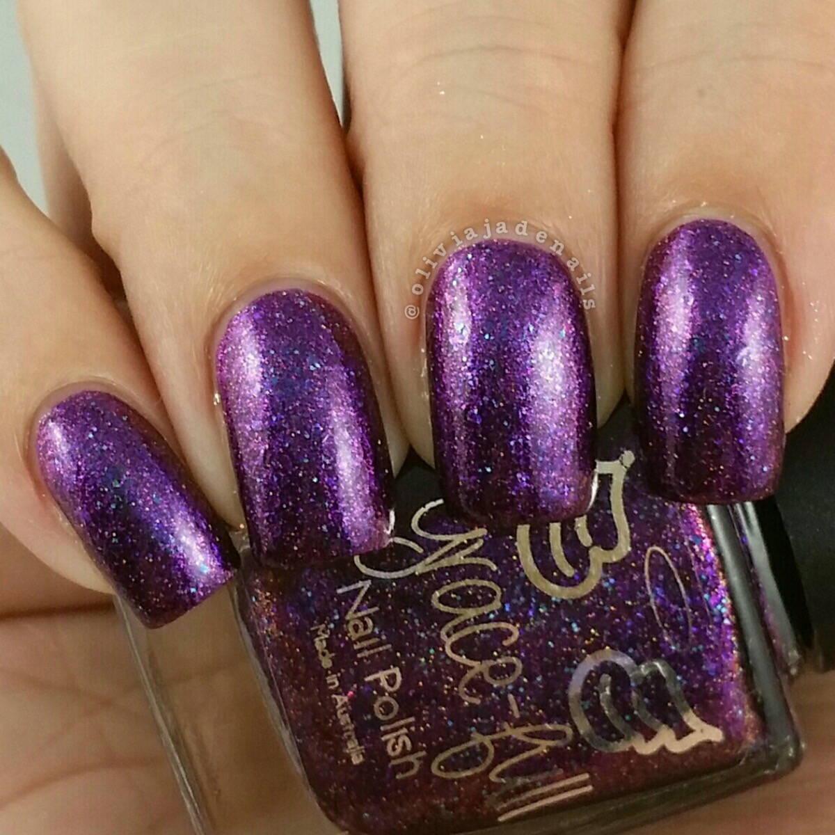 Grace-full Nail Polish I'm Smad swatched by Olivia Jade Nails