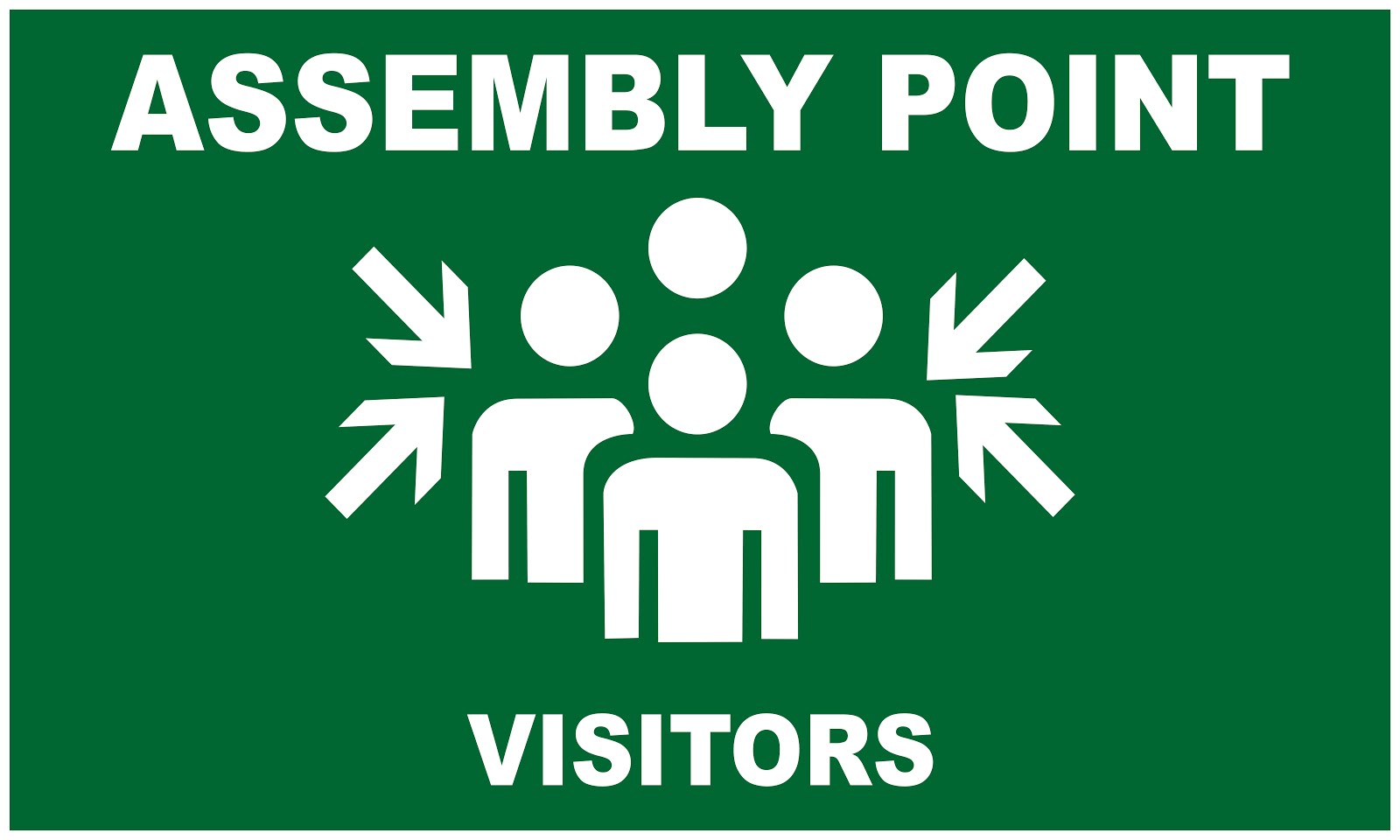 Multi Care Printers Assembly Point Signs For your Site / Factory