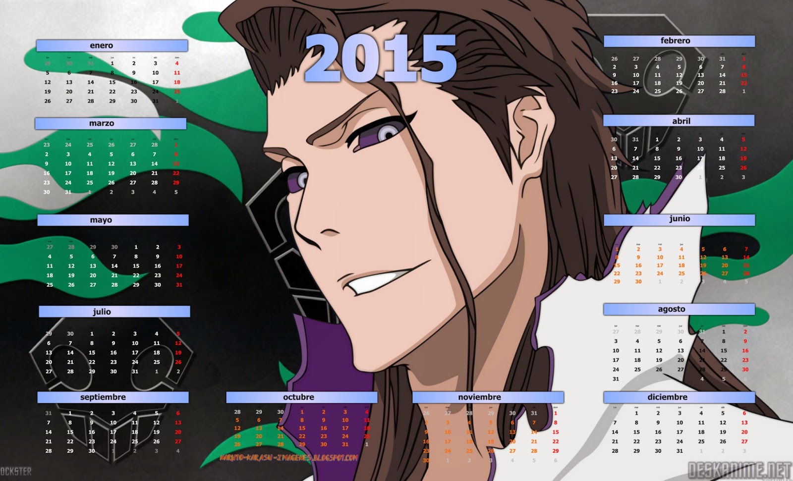 calendario anime bleach 2015
