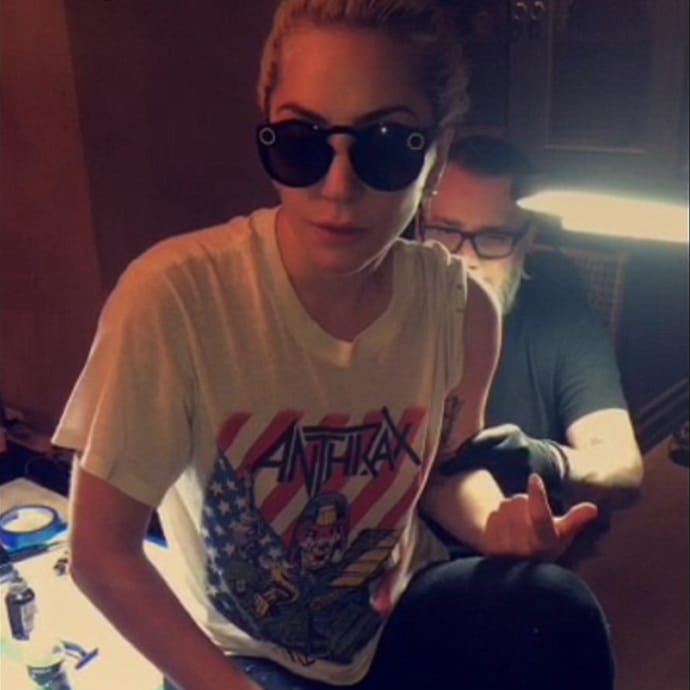 Lady Gaga Documents Getting Her 20th Tattoo on Snapchat