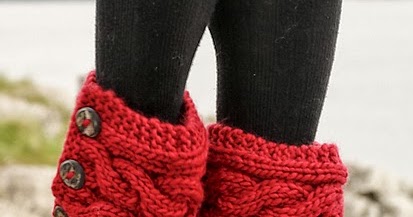 iKNITS: Cable Slippers (KNITTED UGG BOOTS)