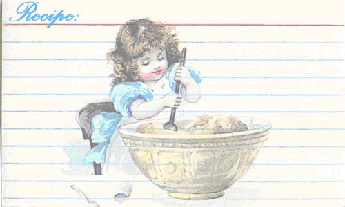 vintage recipe cards to print