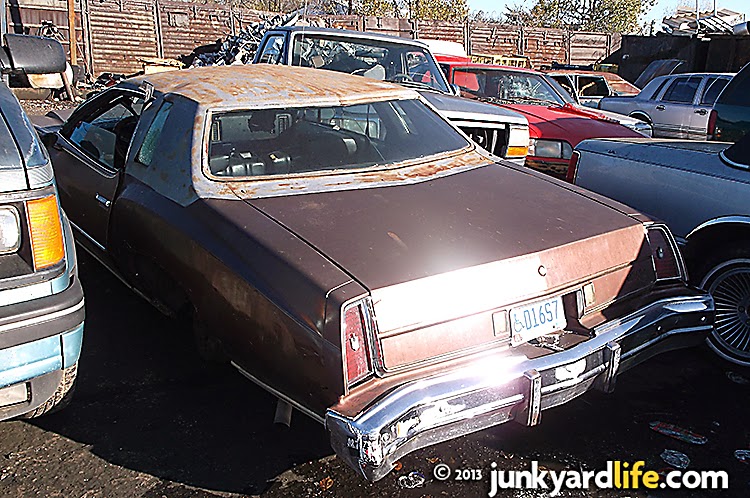 This 1974 Chevy Monte Carlo was registered last year. It was a crime for it to land at the scrap yard.