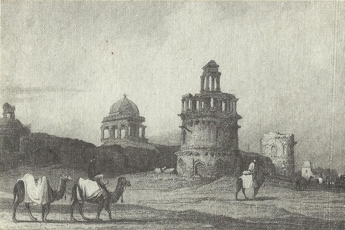 Heritage of India Old Delhi vintage art postcard