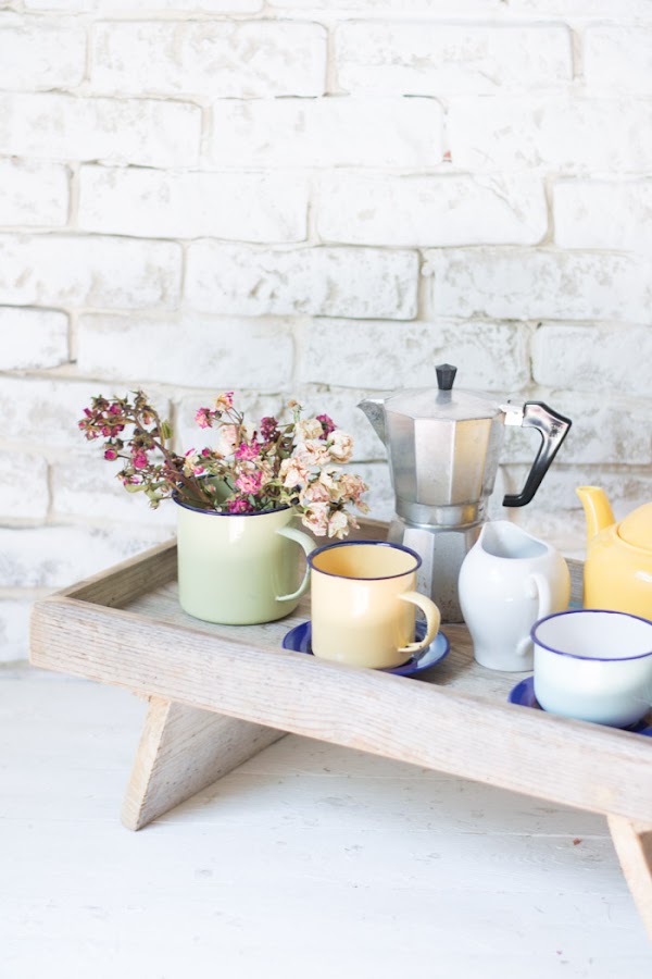Bandeja madera diy desayuno