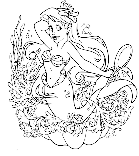 Coloring Pages of Ariel