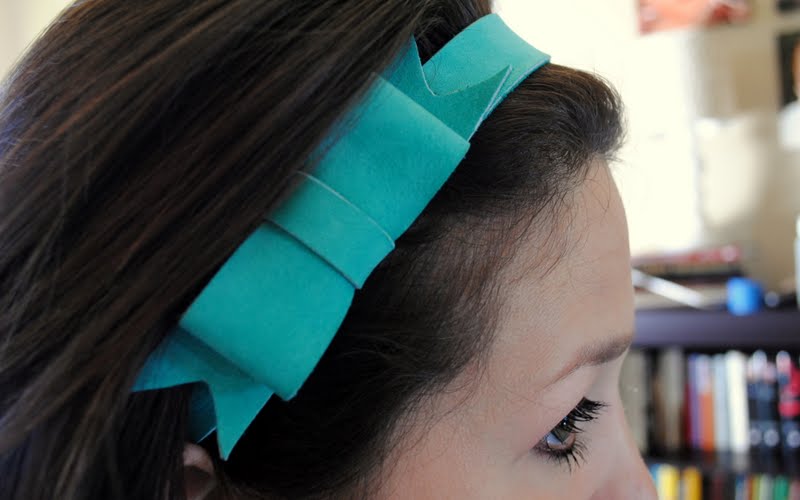 Spunky Junky Leather Bow Headband TUTORIAL