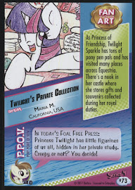 My Little Pony Twilight's Private Collection Series 4 Trading Card