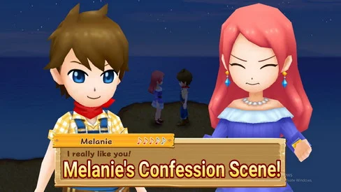 Melanie's Confession Scene in Harvest Moon: Light of Hope