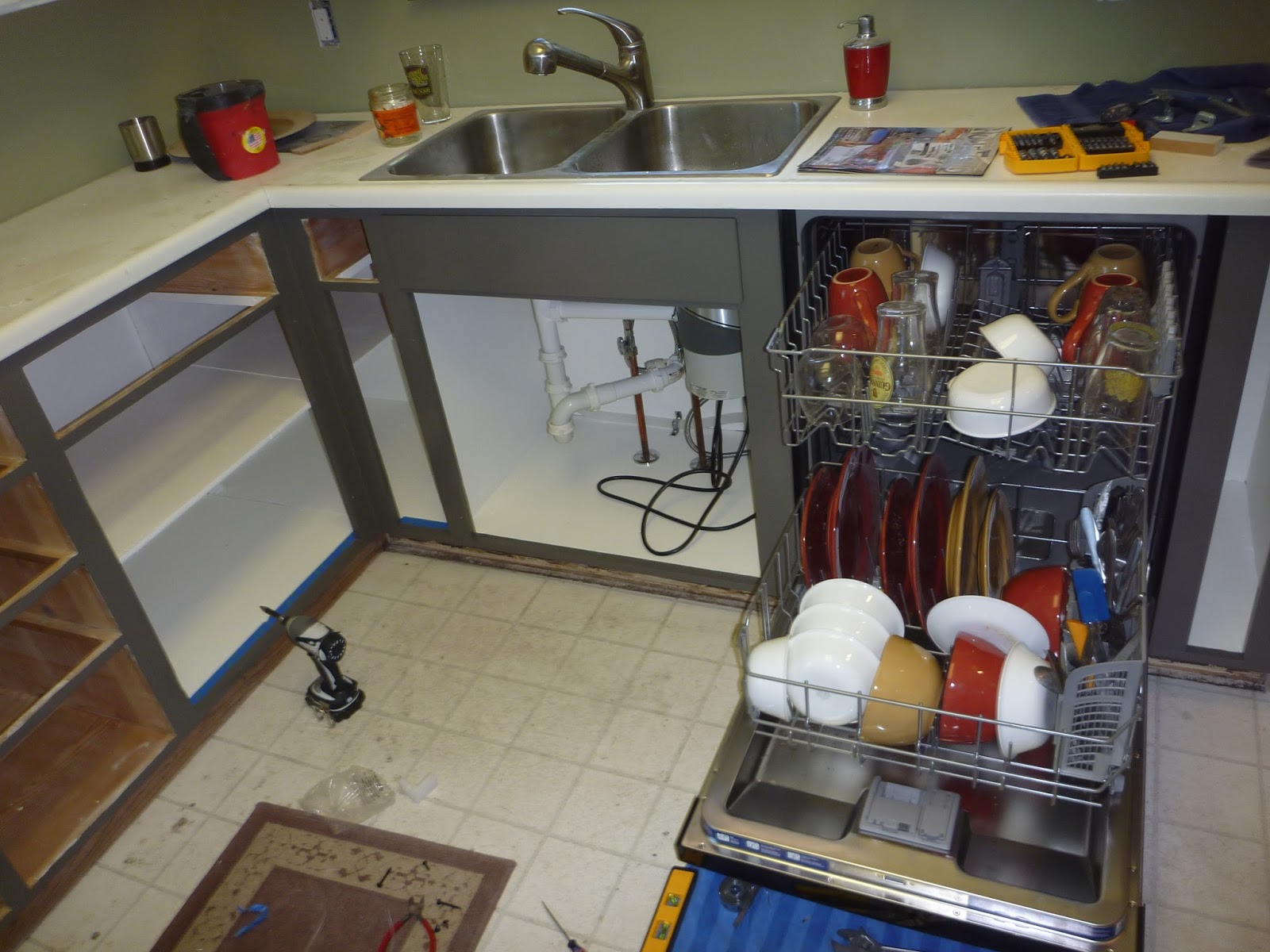 My Stupid House Installing A Full Size Dishwasher In Old Shallow