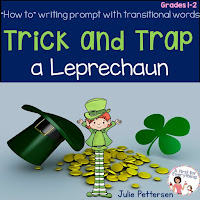 Help your Kindergarten, 1st, 2nd, or 3rd grade classroom or homeschool students better understand transitional words with the anchor charts and ideas at this blog post. With a focus on transition words in writer's workshop, your students are sure to understand the concept after you model your expectations. This can be turned into a great writing mini lesson for any primary classroom! {K, first, second, third grader, balanced literacy} Plus there's a FREE St. Patrick's Day writing lesson!