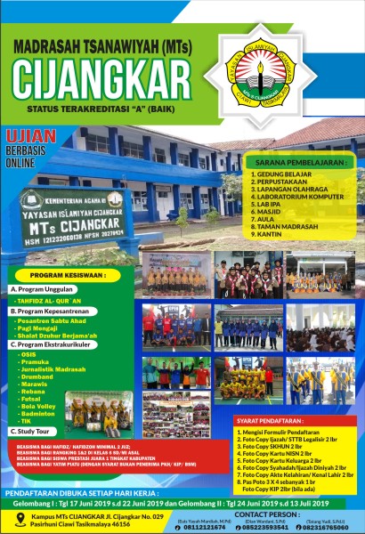 Desain pamflet promosi sekolah Desain pamflet promosi sekolah