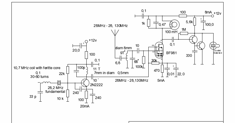 схема кв конвертера с кварцем. 5 28 мгц. диаграмма направленности антенны алп-3. моксон трайбендер 14,21,28 мгц. антенна яги на 28 мгц.