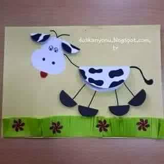 membuat sapi menggunakan kertas