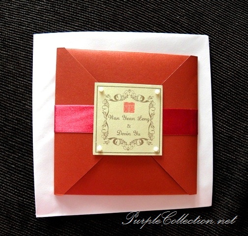 Yean Leng's Petal Fold Wedding Cards, yean leng, petal fold, petal, petal fold wedding cards, wedding cards, red wedding cards, cards, marriage, invitation, wedding dinner 