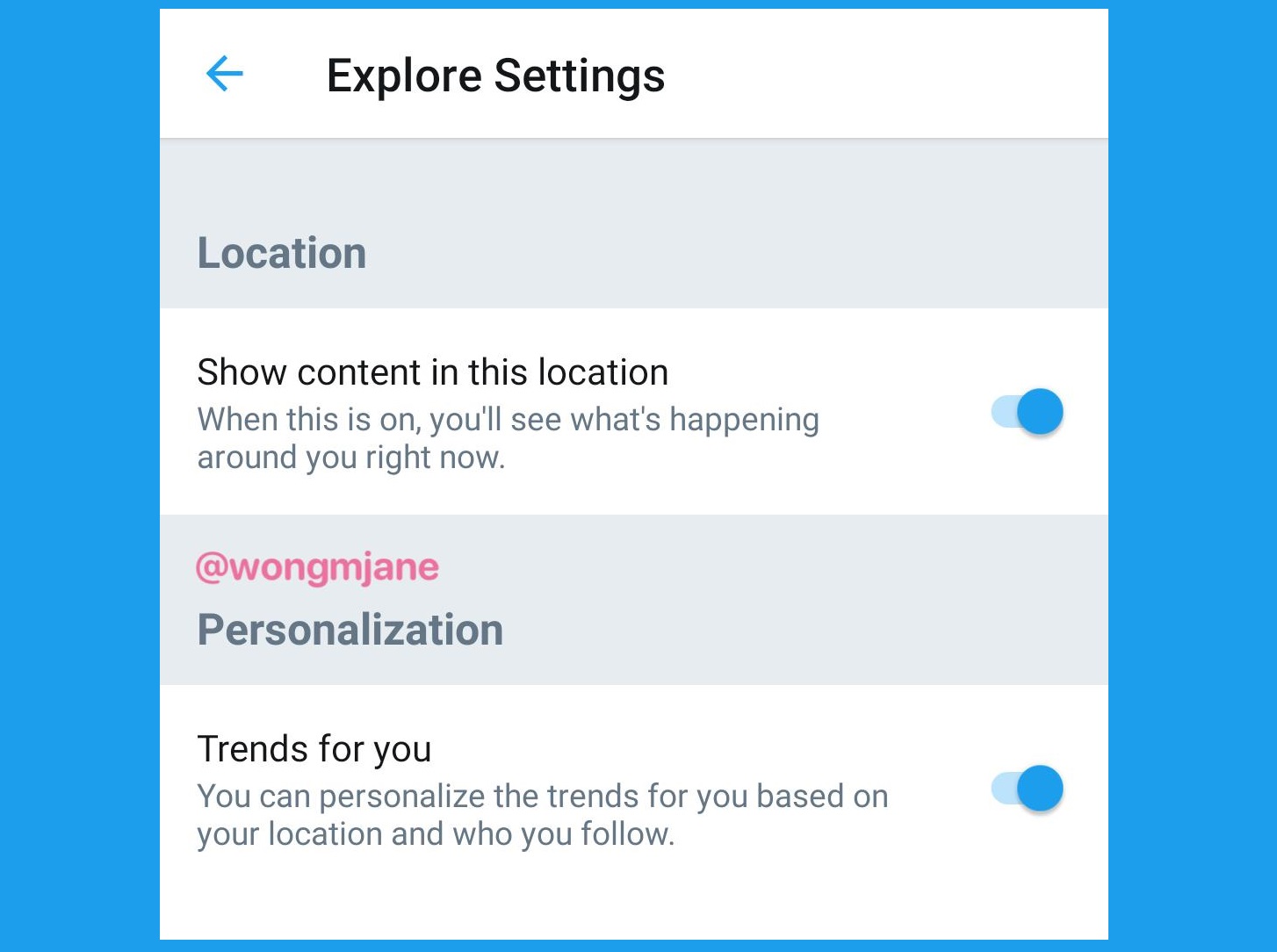 Twitter for Android is Reportedly Getting new Explore Settings!