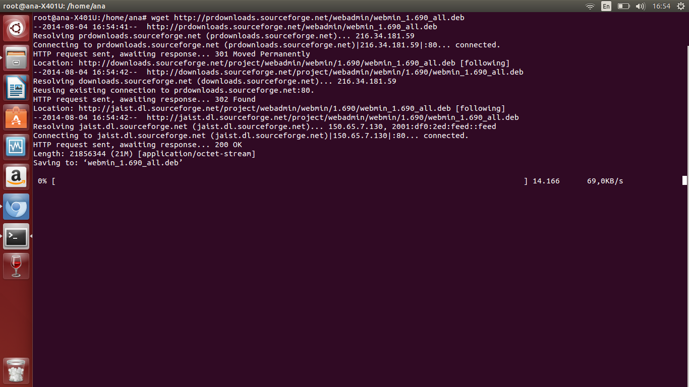 Webadmin Ubuntu. Sourceforge не работает в России. Sourceforge download