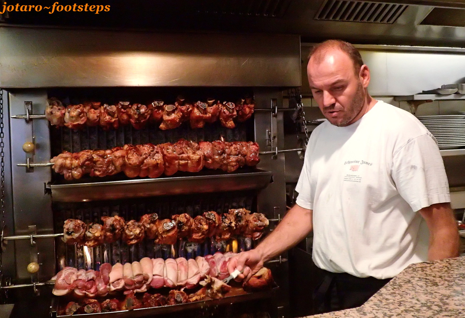 Footsteps Jotaro's Travels YummY! German Pork Knuckles Schweine